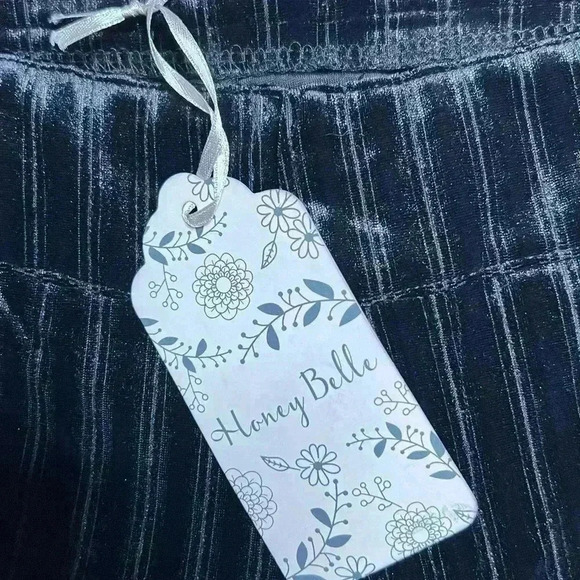 Honey Belle Ribbed High Waist Flare Pants Size M - Picture 5 of 5